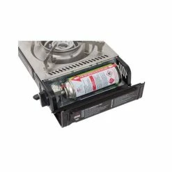 Gasmate Travelmate II SS Double Butane Stove With Hotplate -Hiking Gear and Packs shop BCF 579914 03 hi res