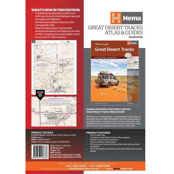 Hema Great Desert Tracks Atlas And Guide (5th Edition) 3 Hema Great Desert Tracks Atlas And Guide (5th Edition)