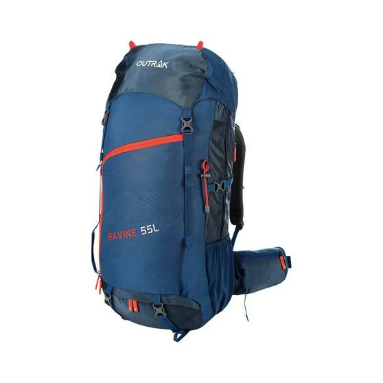Outrak Ravine Trekking Pack 55L Navy 4 Outrak Ravine Trekking Pack 55L Navy - Image 2