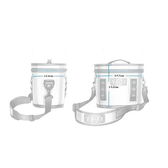 YETI® Hopper Flip® 8 Soft Cooler Charcoal 14 YETI® Hopper Flip® 8 Soft Cooler Charcoal - Image 12