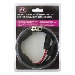 KT Cables MC4 Connector 8mm Rings/600mm Leads